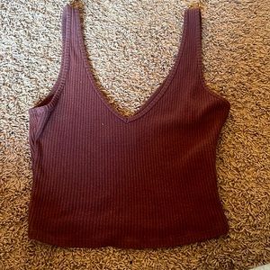 Brown tank top